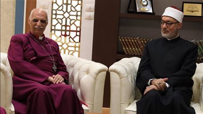 مفتي الجمهورية يستقبل مدير المركز المسيحي الإسلامي للتفاهم والشراكة للتهنئة بعيد الفطر المبارك| صور 