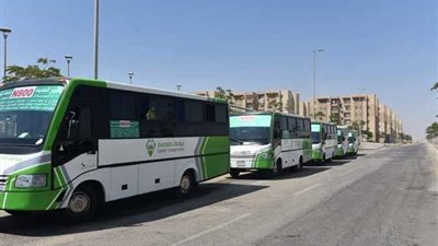 مواصلات مجانية لنقل المواطنين إلى ساحات صلاة العيد في الوادي الجديد