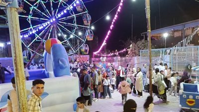 العيد أحلى.. توافد المواطنين على الملاهي بثاني أيام عيد الفطر في المنيا