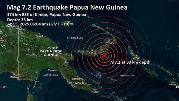 زلزال بابوا غينيا