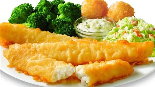  السمك الفيليه المقلي