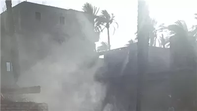 السيطرة على حريق بمخلفات أشجار داخل وحدة صحية بقرية شنباري بالجيزة