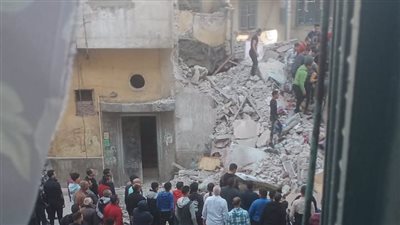 انهيار عقار في اللبان بالإسكندرية والبحث عن مفقودين