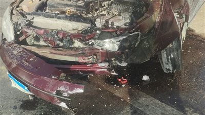 إصابة رجل وسيدة في حادث تصادم سيارتين بالفيوم