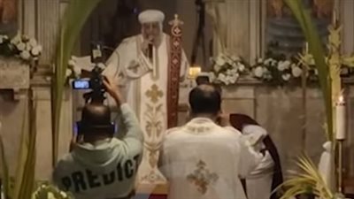 البابا تواضروس يترأس قداس أحد الشعانين في الكاتدرائية المرقسية بالإسكندرية| فيديو