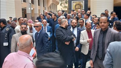 محامو السويس في وقفة احتجاجية ضد زيادة الرسوم القضائية