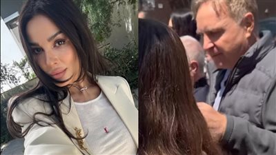 نادين نسيب نجيم تثير التساؤلات بعد ظهورها في عيد السعف مع طليقها الأول 