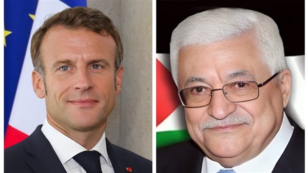 محمود عباس وماكرون