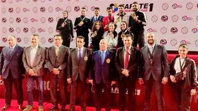 وزير الرياضة يهنئ أبطال مصر بتصدرهم الدوري العالمي للكاراتيه