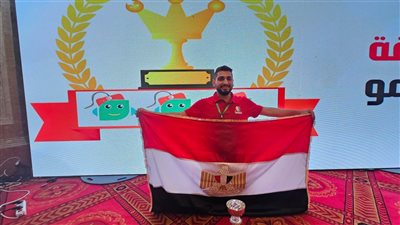 الشاب المصري أدهم خالد يحقق لقب بطل العرب في مسابقة الروبوتات والذكاء الاصطناعي
