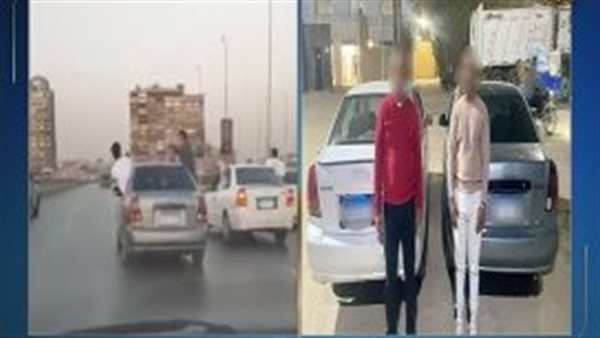 المتهمان والسيارتان