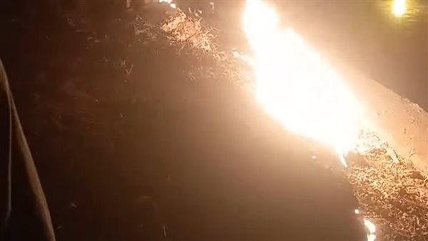 اشتعال النيران بسبب