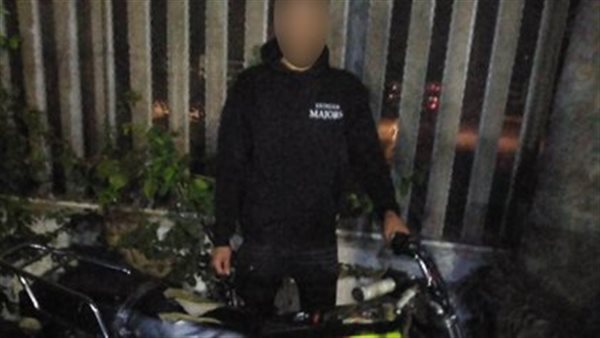 المتهم والدراجة النارية