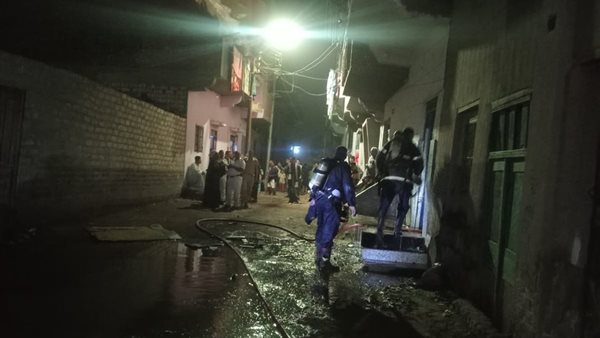 حريق يلتهم محتويات