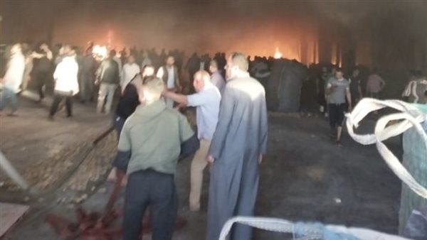 حريق محطة بطاطس بالبحيرة