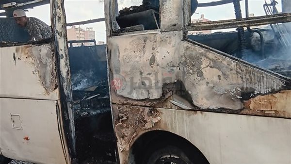 حريق أتوبيس