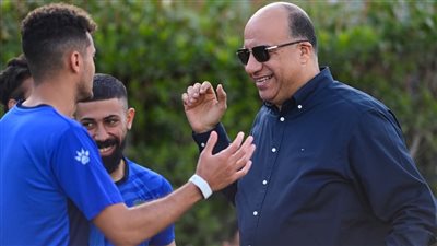 محمد مصيلحي يؤازر فريق الاتحاد السكندري قبل مباراة زد بالدوري الممتاز 