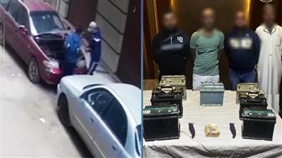 ضبط المتهمين بسرقة بطاريتين من سيارتين أمام منزل بالغربية