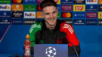 ديكلان رايس: واثقون في قدرتنا على تحقيق نتيجة إيجابية ضد باريس.. ولن نغير أسلوبنا