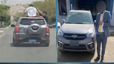بيحتفل بعيد ميلاد ابنه.. كشف ملابسات جلوس صغار أعلى سقف سيارة شخص بالقليوبية | فيديو 