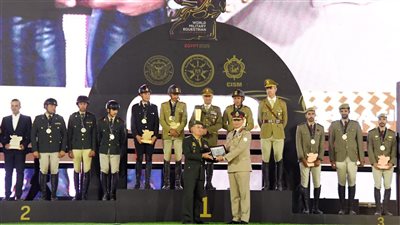 مصر تفوز بالمركز الثاني في بطولة العالم العسكرية للفروسية