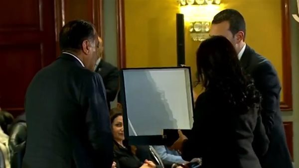 وزيرة التضامن لحظة