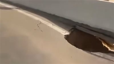 انهيار جزئي في محور كوبري بديل خزان أسوان.. ومصدر: جارٍ الإصلاح