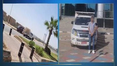 ضبط قائد سيارة ربع نقل لسيره عكس الاتجاه في الشيخ زايد 