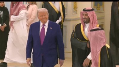  ترامب يصل إلى قصر اليمامة لعقد مباحثات ثنائية مع ولي العهد السعودي 