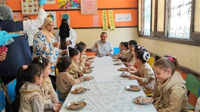 بدء تنفيذ مشروع الوجبة الساخنة بمدارس المرحلة الابتدائية بالفيوم
