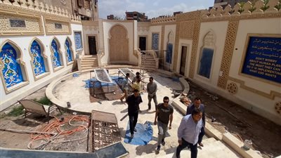 محافظ الدقهلية يتفقد الأعمال الجارية بمشروع تطوير ضريح الإمام الشعراوي بدقادوس