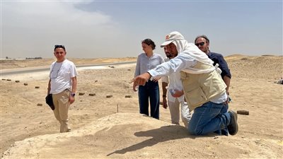 لمتابعة الاكتشافات.. المعهد الفرنسي للآثار الشرقية يتفقد مقر البعثة الأثرية بالفيوم | صور