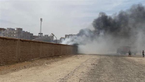 جانب من الحريق