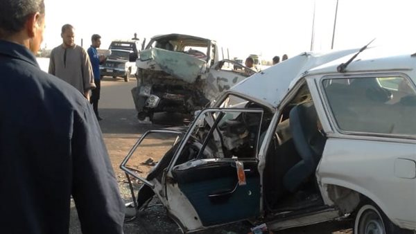 حادث تصادم سيارتين