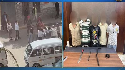 القبض على طرفي مشاجرة بالأسلحة البيضاء بسبب أولوية المرور في الهرم