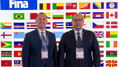 أمير عبد الجواد نائبًا لرئيس الاتحاد العربي للرياضات المائية بحضور ودعم ياسر إدريس
