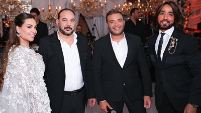 رامي صبري والنجوم يحتفلون بعيد زواج المهندس محمد عطا وسيدة الأعمال فاطمة المهدي| صور