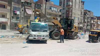 إزالة 50 طن مخلفات خلال حملة مكبرة على مقار النباشين بالإسكندرية