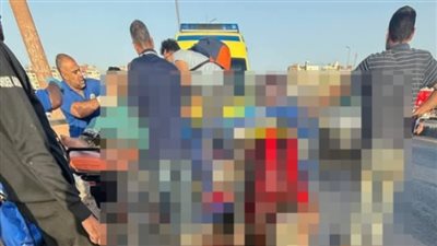 الاستعلام عن الحالة الصحية لمصابي حادث تصادم أعلى كوبري بنها