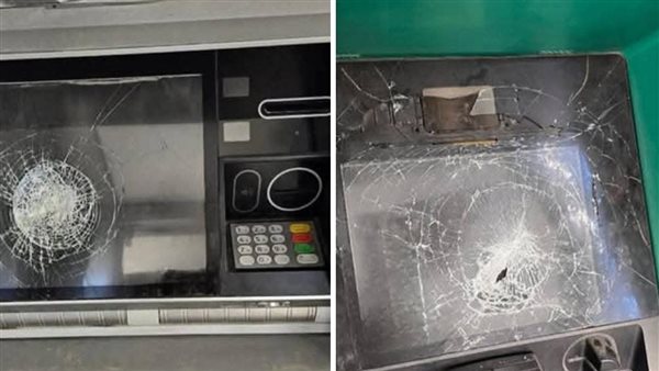 تحطيم ماكينتي صراف