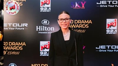 أمينة وليد مصطفى خلال حفل كأس إنرجي للدراما: سنكمل وصية والدي بكل إخلاص