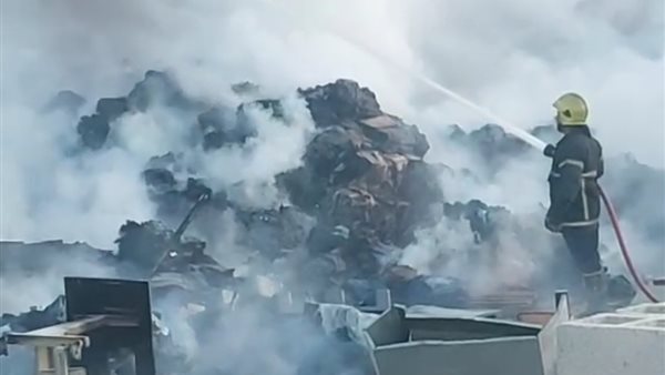 حريق بمنطقة الاستثمار
