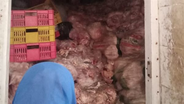 جانب من اللحوم المضبوطة