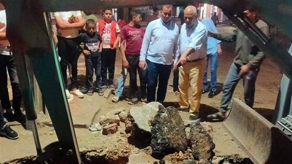 هبوط أرضي بسبب كسر