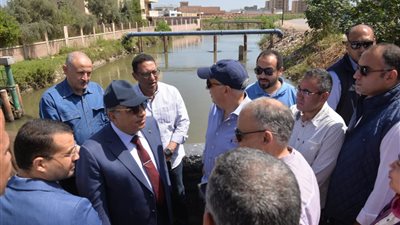 محافظ الدقهلية يرافق وزير الري في جولة لتفقد المنشآت والكباري على الترع ومتابعة أعمال التطهير