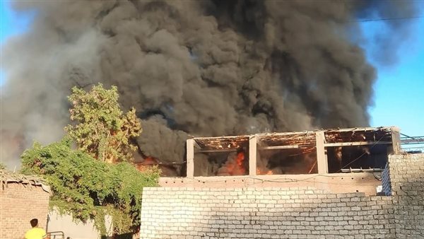 حريق في الخانكة بالقليوبية