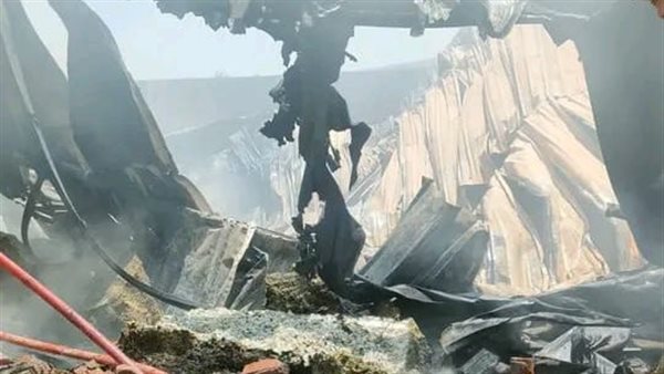  حـريق بمصنع سفنج