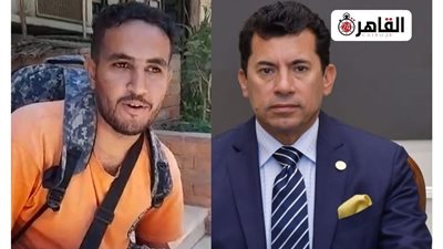 بعد نشر القاهرة 24.. وزير الشباب يتواصل مع صاحب الدليفري سيرًا على الأقدام