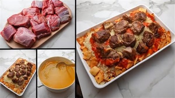 طريقة عمل الفتة نادية