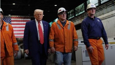 ترامب يعلن عن رفع الرسوم الجمركية على واردات الصلب من 25% إلى 50%